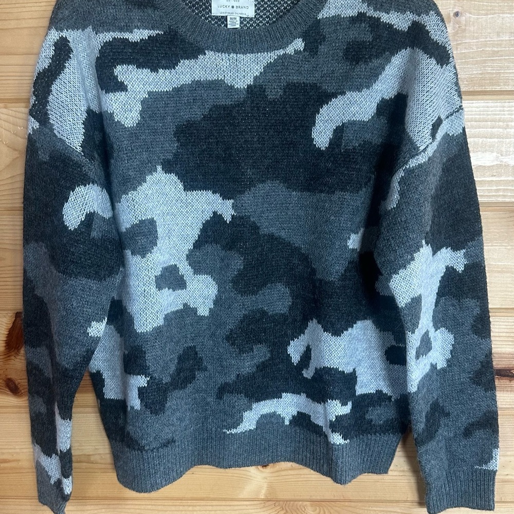 Camouflage Knit Sweater